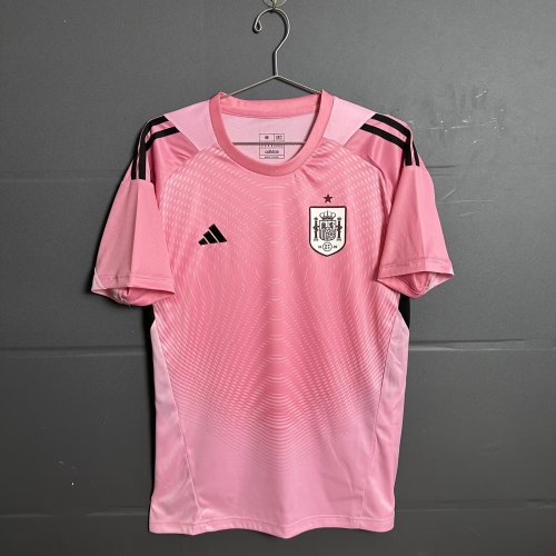 Fan Version 2026 Spain Pink Goalkeeper Soccer Jersey España Camisetas de Futbol