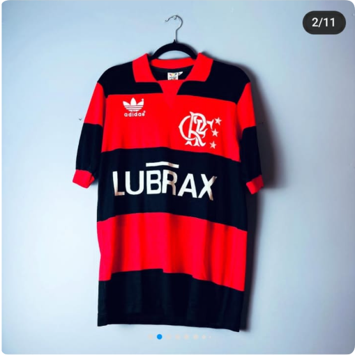Retro Jersey 1985 Flamengo Home Soccer Jersey Vintage Football Shirt