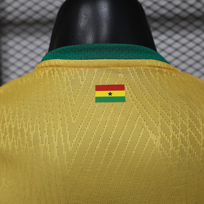 Player Version 2026 Ghana Yellow/Red Soccer Jersey Football Shirt