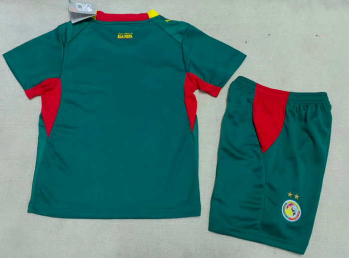 Youth Uniform Kids Kit 2026 Segenal Away Green Soccer Jersey Shorts Child Football Set