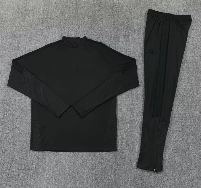 2026-2027 Liverpool All Black Soccer Training Sweater and Pants Football Kit