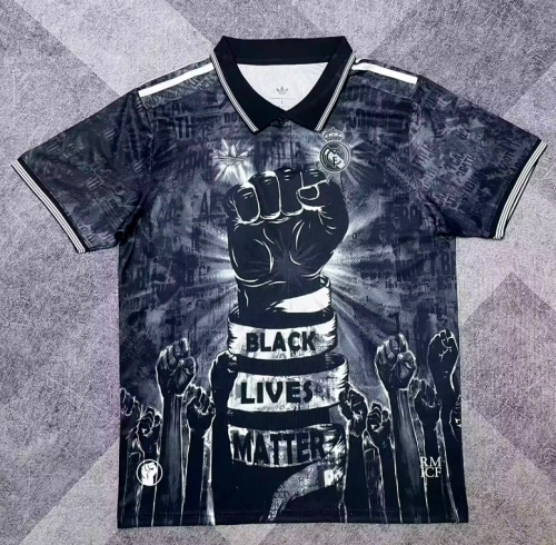 Fan Version 2026-2027 Real Madrid lack Lives Matter version Soccer Jersey Real Football Shirt