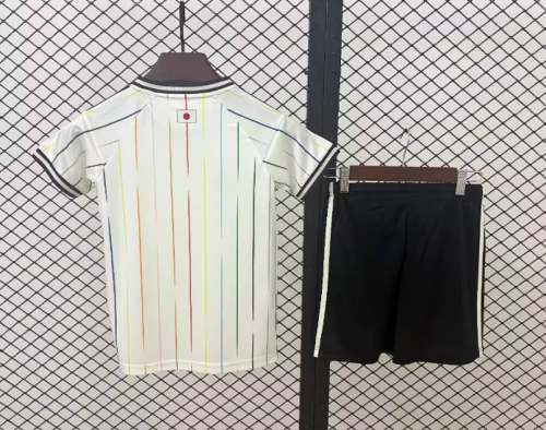 Youth Uniform Kids Kit 2026 Japan Away Soccer Jersey Shorts Child Football Set