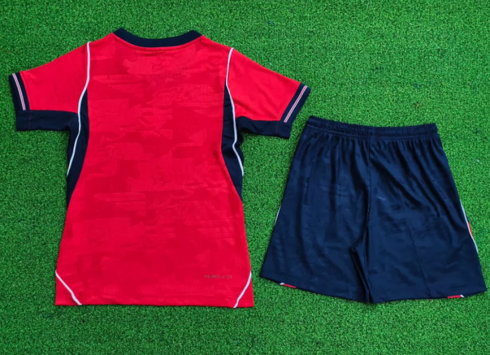 Player Version Youth Uniform Kids Kit 2026 England Away Soccer Jersey Shorts Child Football Set