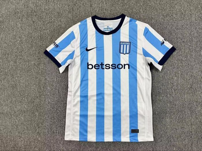 Fan Version 2026-2027 Argentina Racing Club Home Soccer Jersey Football Shirt