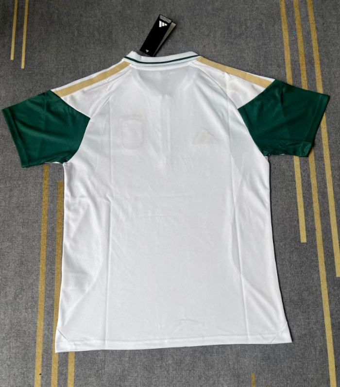 with Zipper Player Version 2026 Italy White Soccer Polo