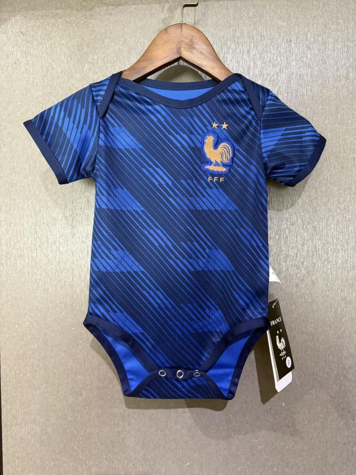 Baby Cloth 2026 France Home Soccer Jersey Baby Onesies