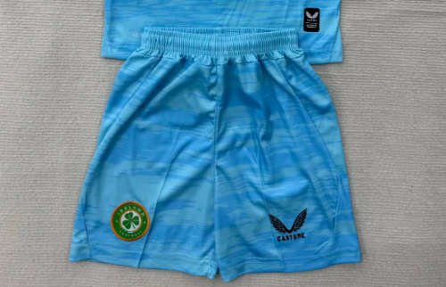 Fan Version 2026 Ireland Blue Goalkeeper Soccer Shorts Football Shorts