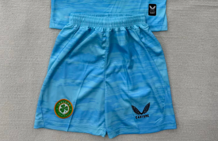 Fan Version 2026 Ireland Blue Goalkeeper Soccer Shorts Football Shorts