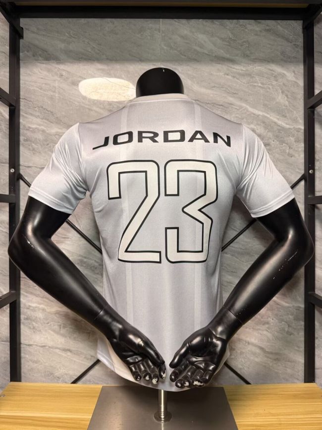 Player Version 2026-2027 PSG Silver Jordan 23 Version Soccer Jersey Paris Football Maillot