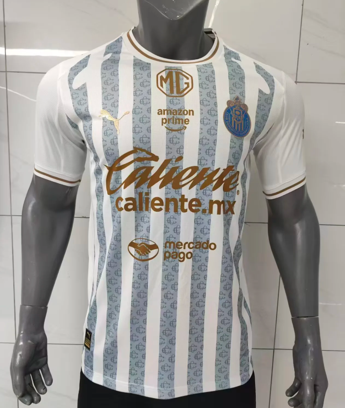 Player Version 2026-2027 Chivas Away White Soccer Jersey Football Shirt