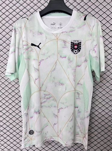 Fan Version 2026 Austria Away White Soccer Jersey Football Shirt