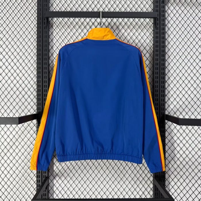 Retro Jacket 1998 Colombia Blue Soccer Windbreaker Jacket Football Jacket