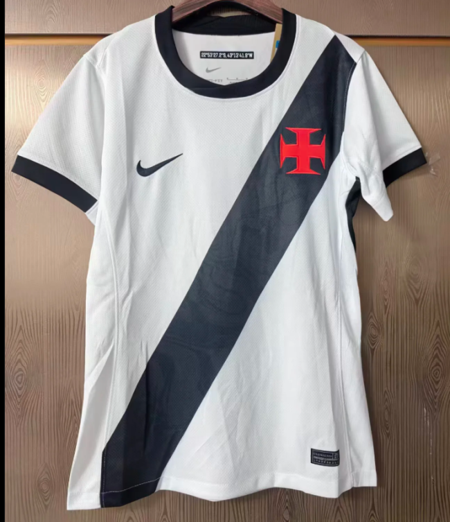 Women Vasco da gama 2026-2027 Away White Soccer Jersey Girl Football Shirt