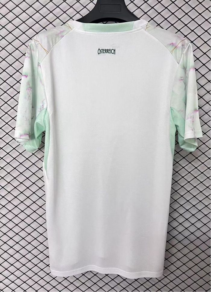 Fan Version 2026 Austria Away White Soccer Jersey Football Shirt