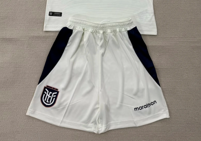 Fan Version 2026 Ecuador Third Away White Soccer Shorts Football Shorts