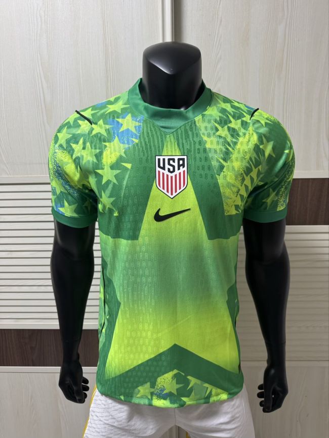 Player Version 2026 USA Green Goalkeeper Soccer Jersey United States Football Shirt