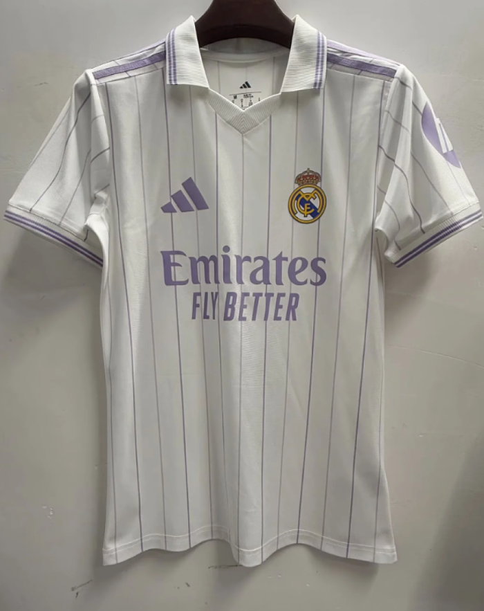 Fan Version 2026-2027 Real Madrid White Purple Retro Model Soccer Jersey Real Football Shirt