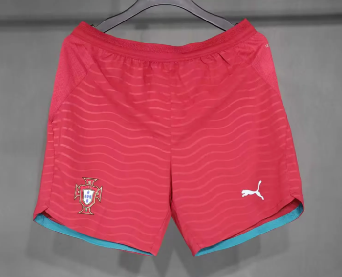 Player Version 2026 Portugal Home Soccer Shorts Football Shorts