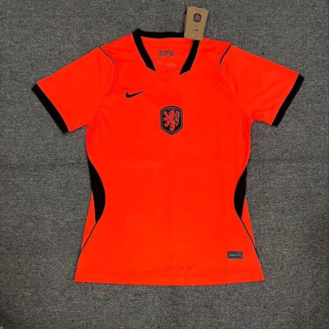Women 2026 Netherlands Home Soccer Jersey Girl Holland Football Shirt