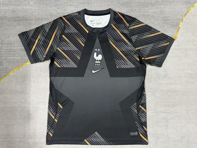 Fan Version 2026 World Cup France Black/Yellow Goalkeeper Soccer Jersey Football Shirt