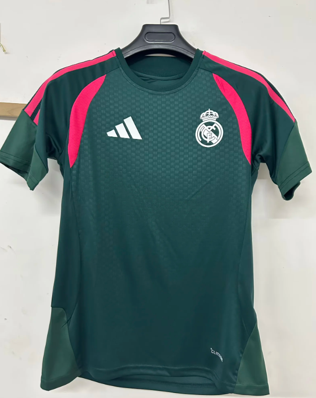 Player Version 2026-2027 Real Madrid Green/Pink Soccer Training Jersey Real Football Shirt