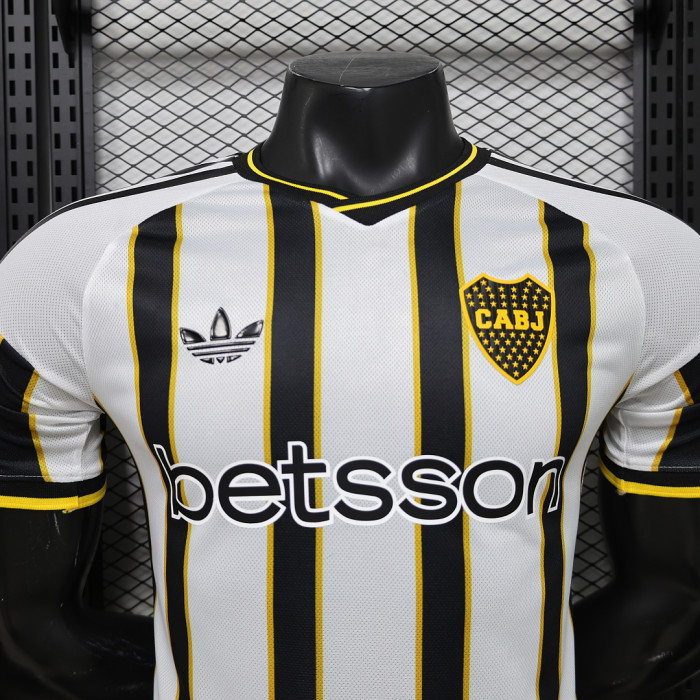 Player Version 2026-2027 Boca Juniors Black/Yellow/White Soccer Jersey Football Shirt