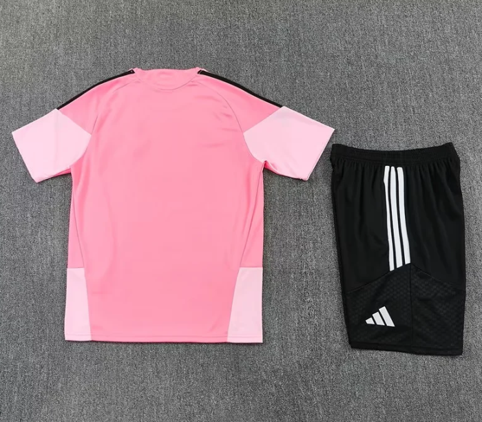 Adult Uniform 2026 Inter Miami Pink/Black Soccer Training Jersey and Shorts Football Kits