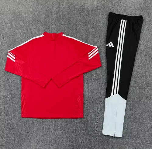 2026-2027 Spain Red/White Soccer Training Sweater and Pants Football Kit