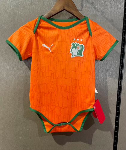 Baby Cloth 2026 Côte d'Ivoire Home Soccer Jersey Ivory Coast Baby Onesies