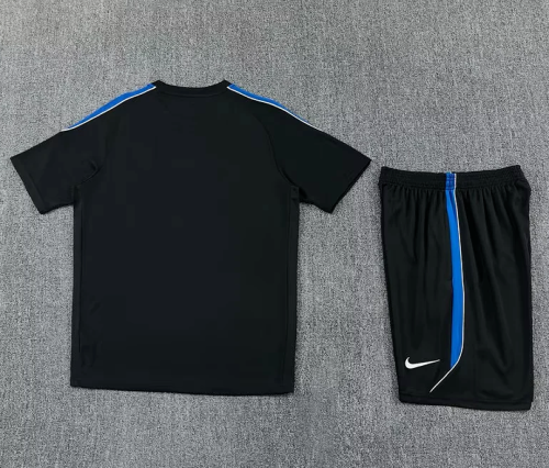 Adult Uniform 2026 Atletico Madrid Black/Blue Soccer Training Jersey and Shorts Football Kits