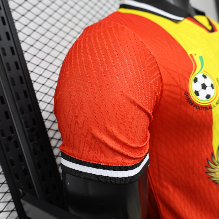 Player Version 2026 Ghana Red/Yellow/Green Soccer Jersey Football Shirt