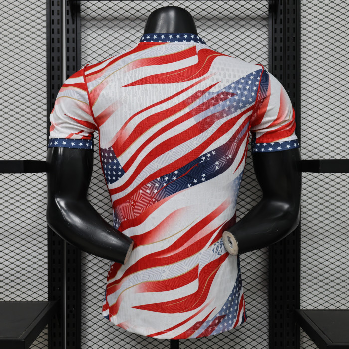 Player Version 2026 USA White/Red/Blue Soccer Jersey United States Football Shirt