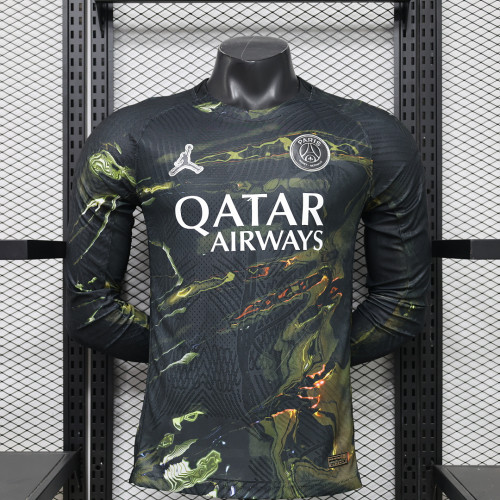 Long Sleeve Player Version 2025-2026 PSG Fifth Away Soccer Jersey Paris Football Maillot