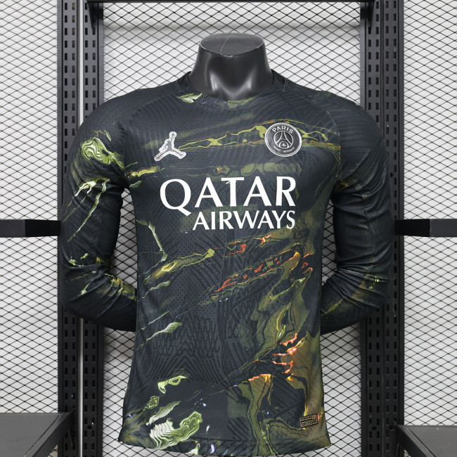 Long Sleeve Player Version 2025-2026 PSG Fifth Away Soccer Jersey Paris Football Maillot
