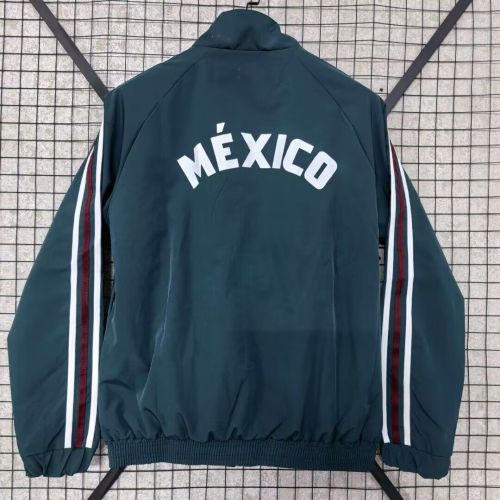 2026-2027 Mexico Dark Green Soccer Windbreaker Jacket Espana Football Jacket