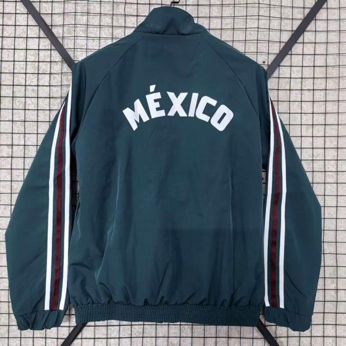2026-2027 Mexico Dark Green Soccer Windbreaker Jacket Espana Football Jacket