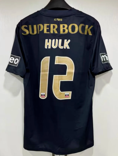 Retro Jersey 2011-2012 Porto HULK 12 Away Black Soccer Jersey Vintage Football Shirt