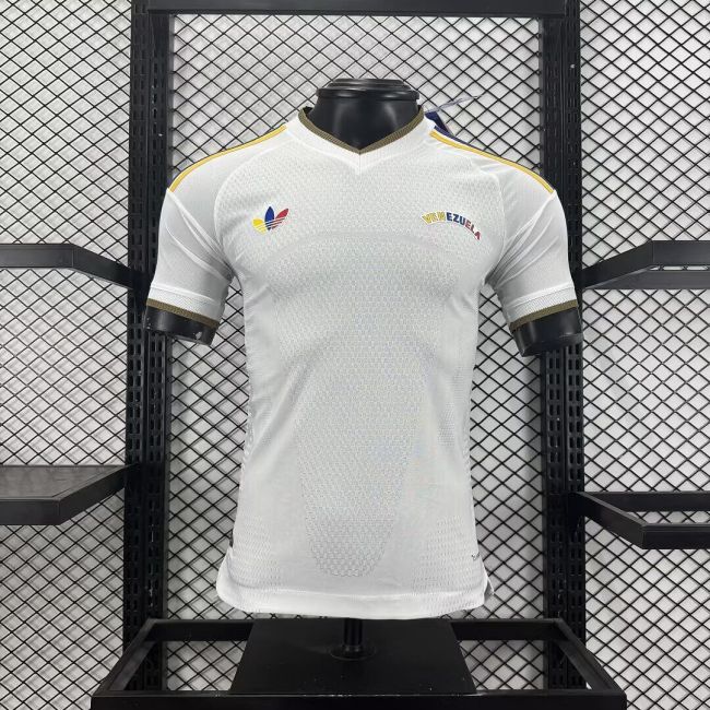 Player Version 2026 Venezuela Away White Soccer Jersey Football Shirt
