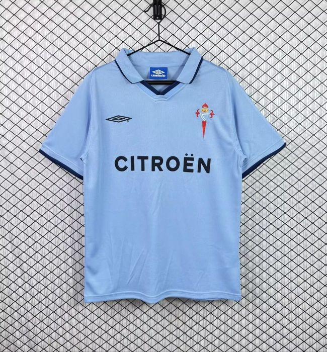 Retro Jersey 2001-2002 Celta de Vigo Europa Home Soccer Jersey Vintage Football Shirt