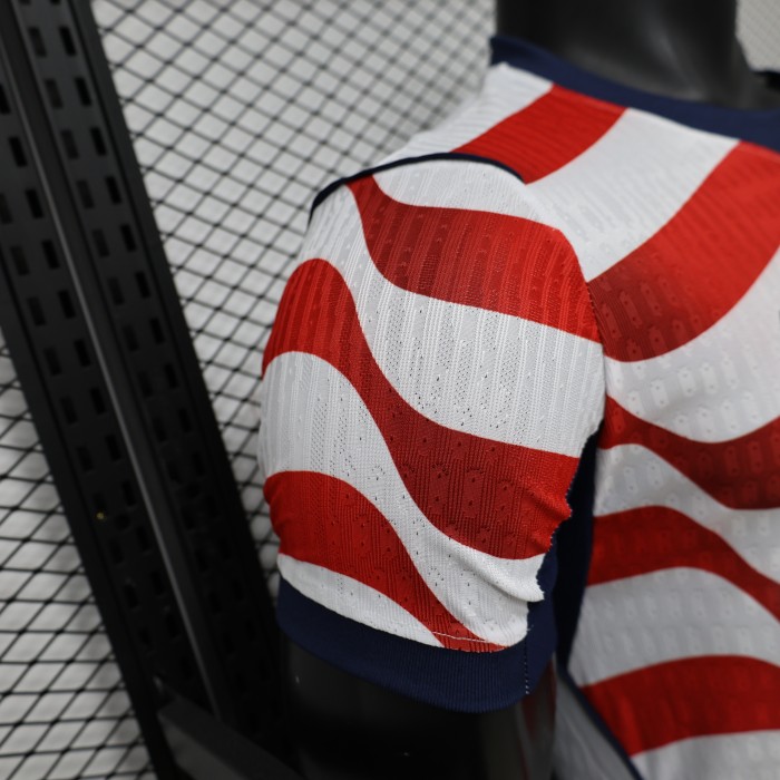 Player Version 2026 USA Home Red/White Soccer Jersey United States Football Shirt