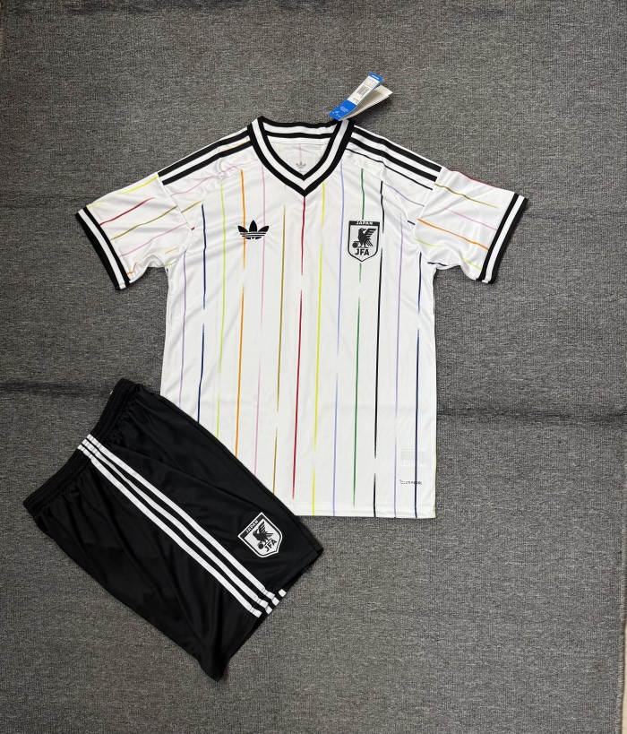 Adult Uniform 2026 Japan Away White Soccer Jersey Shorts Men's Football Kit