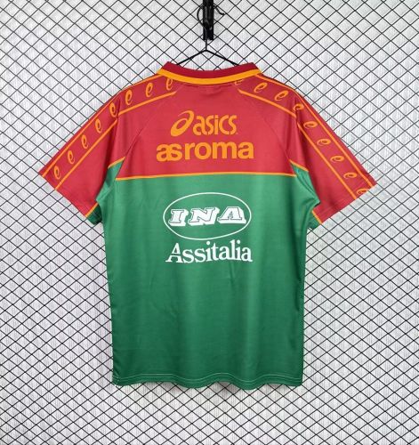 Retro Jersey 1995-1996 As Roma Soccer Pre-match Jersey Football Shirt