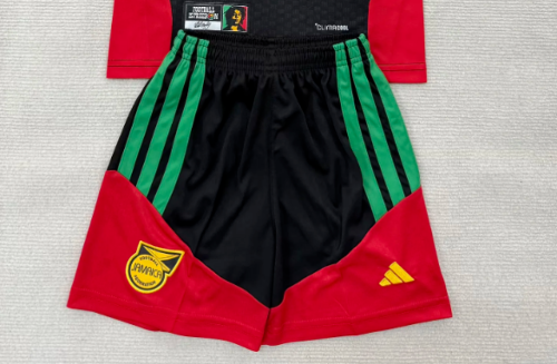 Fan Version 2026 Jamaica Black/Red/Yellow Soccer Training Shorts Football Shorts