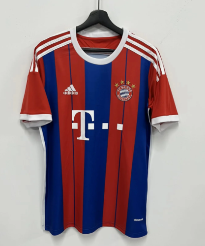 without black Letters Retro Jersey 2014-2015 Bayern Munich Home Soccer Jersey Vintage Football Shirt