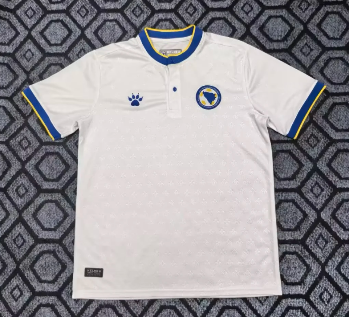 Fan Version 2026 Bosnia and Herzegovina White Soccer Jersey Football Shirt