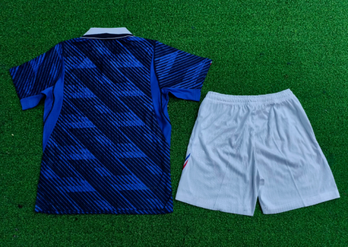 Player Version Youth Uniform Kids Kit 2026 France Home Soccer Jersey Shorts Child Football Set