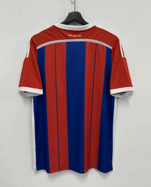 without black Letters Retro Jersey 2014-2015 Bayern Munich Home Soccer Jersey Vintage Football Shirt