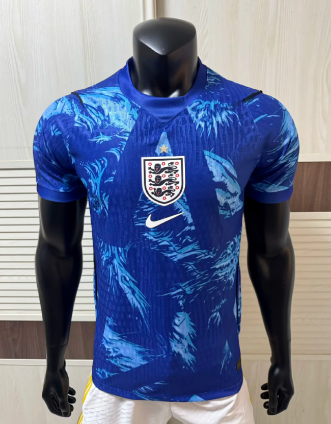 Player Version 2026 England Blue Goalkeeper Soccer Jersey Football Shirt