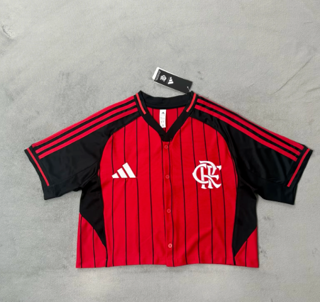 Women 2026 Flamengo MLB Crop Soccer Shirt Girl Football Jersey